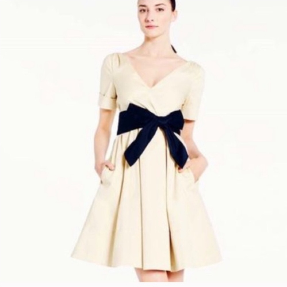 Kate Spade Havana Wrap Midi Dress Raw Almond Size 2 New With Tags